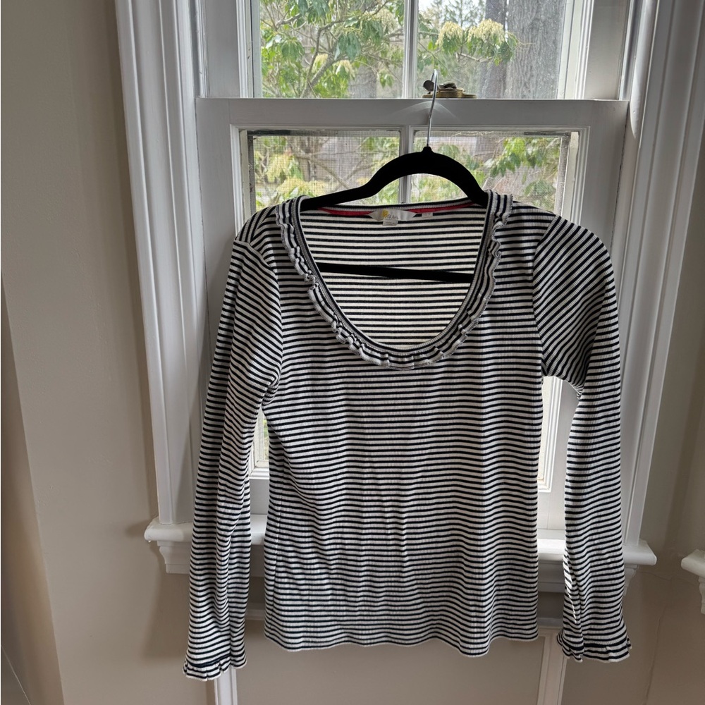 Striped Black and White Boden Women's Top